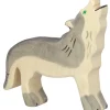 Holztiger Wolf Kop Omhoog 80109