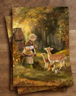 Iris Esther Postkaart Deer Delights