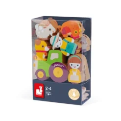 Janod Rijgkralen Boerderij Set Hout