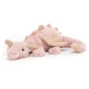 Jellycat Knuffel Draak Rose Dragon Little