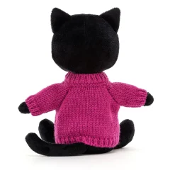 Jellycat Knuffel Kat Kniten Kitten Fuschia
