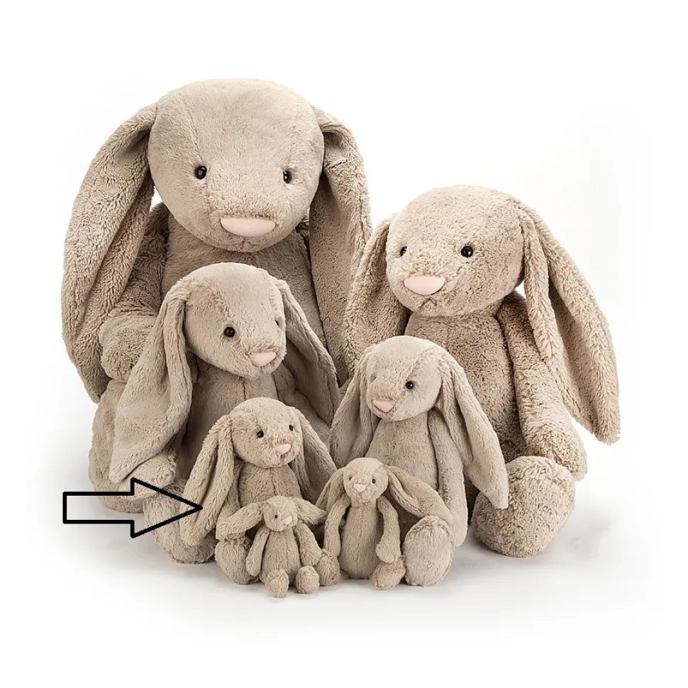 Jellycat Knuffel Konijn Bashful Beige Bunny Medium