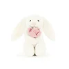 Jellycat Knuffel Konijn Bashful Bunny With Peony (Small) 18 cm