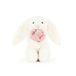 Jellycat Knuffel Konijn Bashful Bunny With Peony (Small) 18 cm