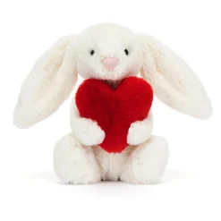 Jellycat Knuffel Konijn Bashful Bunny with Heart Little 18 cm