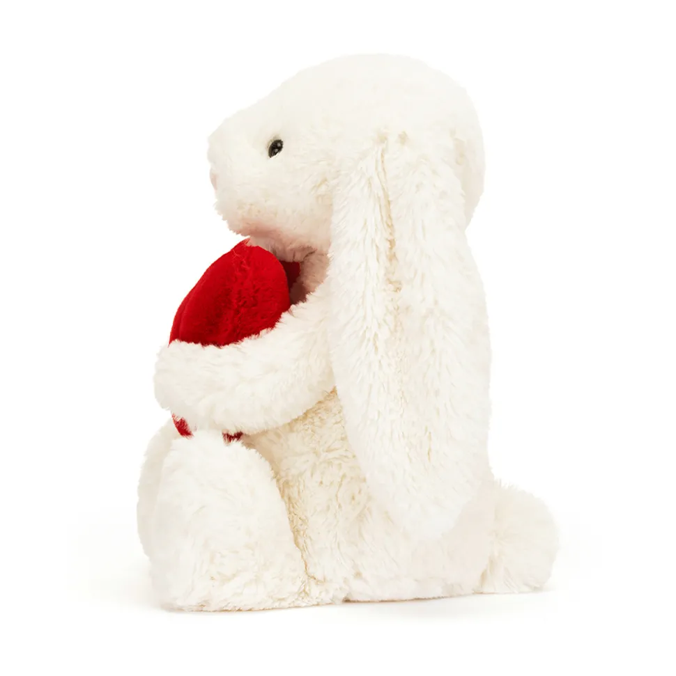 Jellycat Knuffel Konijn Bashful Bunny with Heart Original 31 cm
