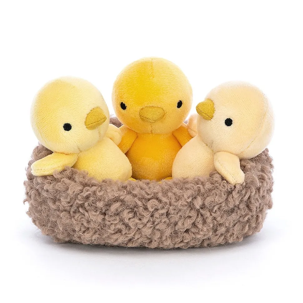 Jellycat Knuffel Kuikens Nesting Chickies
