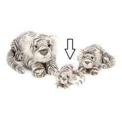 Jellycat Knuffel Tijger Sacha Snow Little