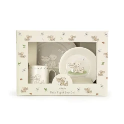 Jellycat Servies Set Bashful Bunny Kom, Kopje en Bord