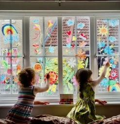 Kitpas Rijstwax (Raam)Krijt Medium Set 24-delig