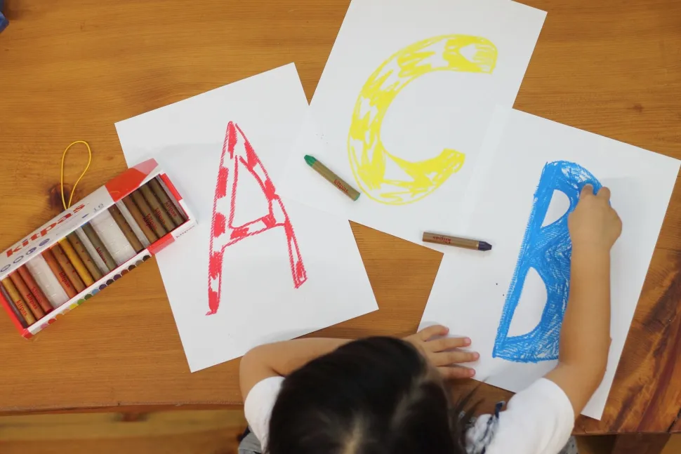 Kitpas Rijstwax (Raam)Krijt Medium Set 6-delig