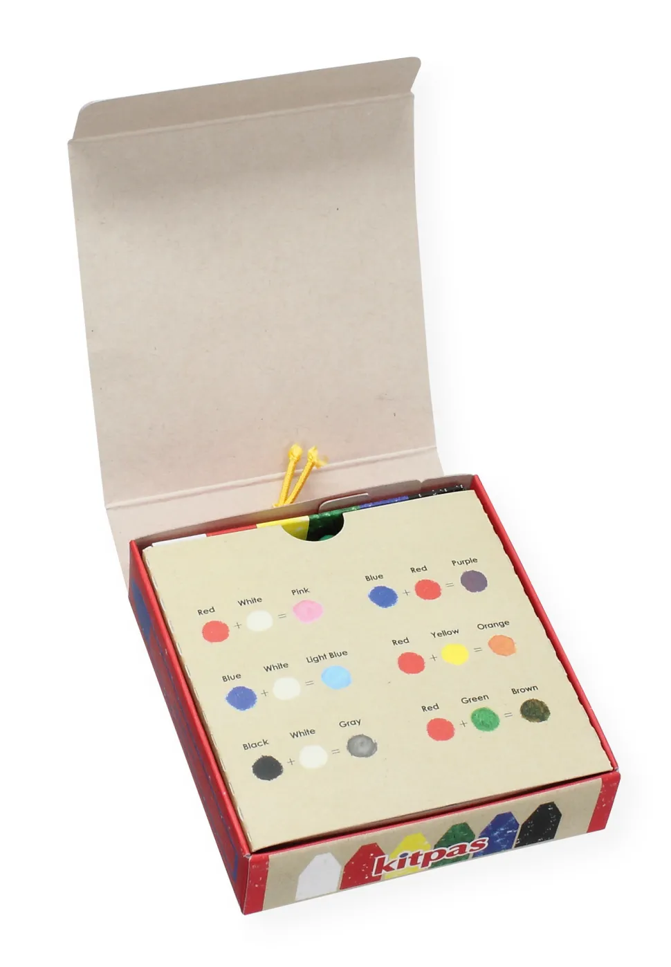 Kitpas Rijstwax (Raam)Krijt Medium Set 6-delig