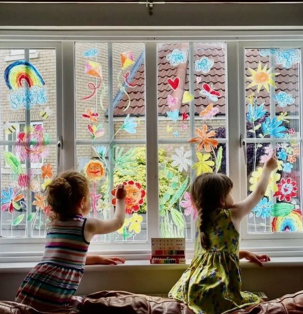 Kitpas Rijstwax (Raam)Krijt Medium Set 6-delig