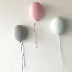 Lello Kids Balloon Wall Tap Light Small Baby Grey