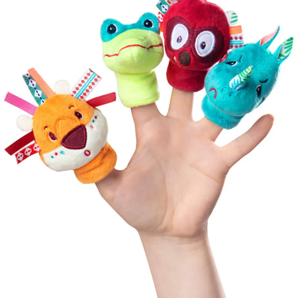 Lilliputiens Vingerpop Jungle Set 4-delig