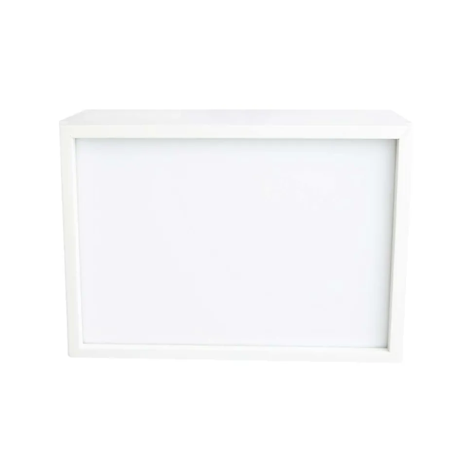 Limundo Wandlamp Rechthoekig Draw Here Wit Hout