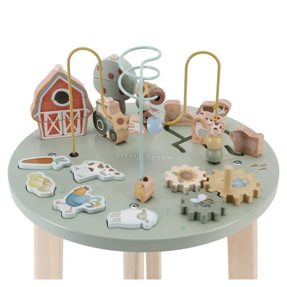 Little Dutch Activiteiten Tafel Little Farm Hout