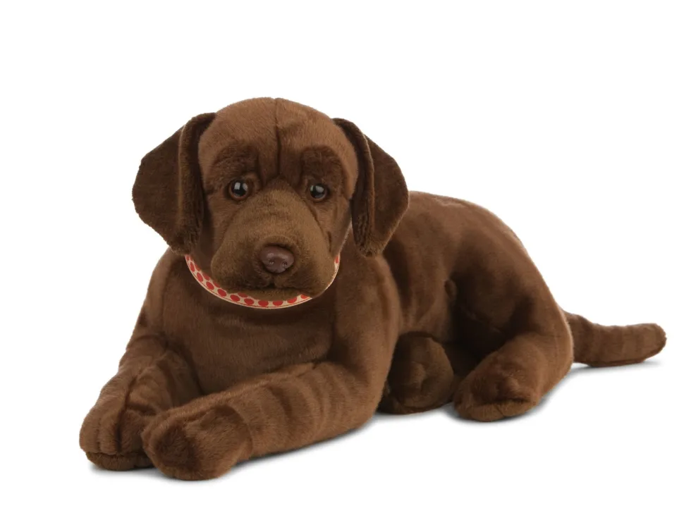 Living Nature Knuffel Hond Labrador Chocoladebruin