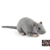 Living Nature Knuffel Rat met Geluid