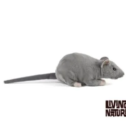 Living Nature Knuffel Rat met Geluid