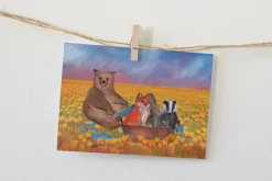 Lotte Drouen Ansichtkaart Tulpenvelden