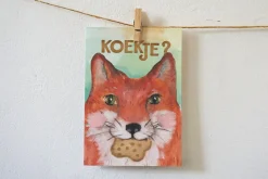 Lotte Drouen Ansichtkaart Koekje