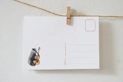 Lotte Drouen Ansichtkaart Hieperdepiep Hoera Dierenband