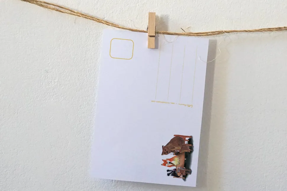 Lotte Drouen Ansichtkaart Aan Tafel