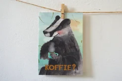 Lotte Drouen Ansichtkaart Koffie