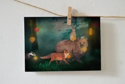 Lotte Drouen Ansichtkaart Lichtjes in de Nacht