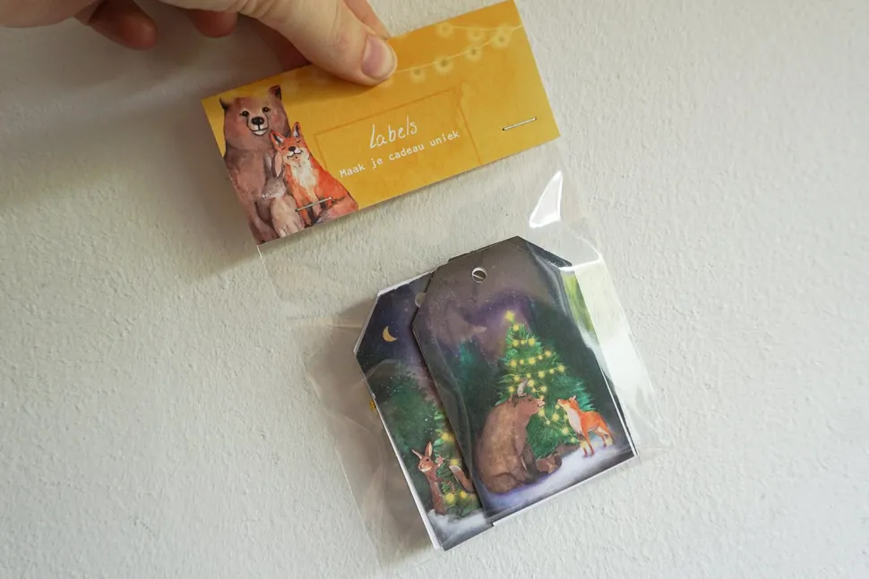 Lotte Drouen Cadeaulabelset Kerst