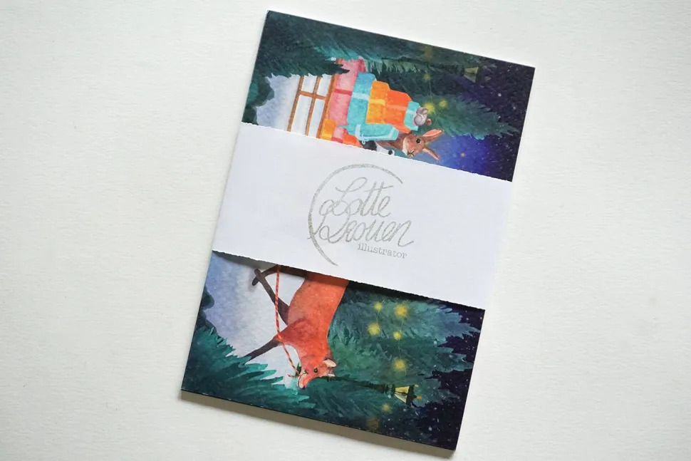 Lotte Drouen Kerstkaarten Set 5-delig