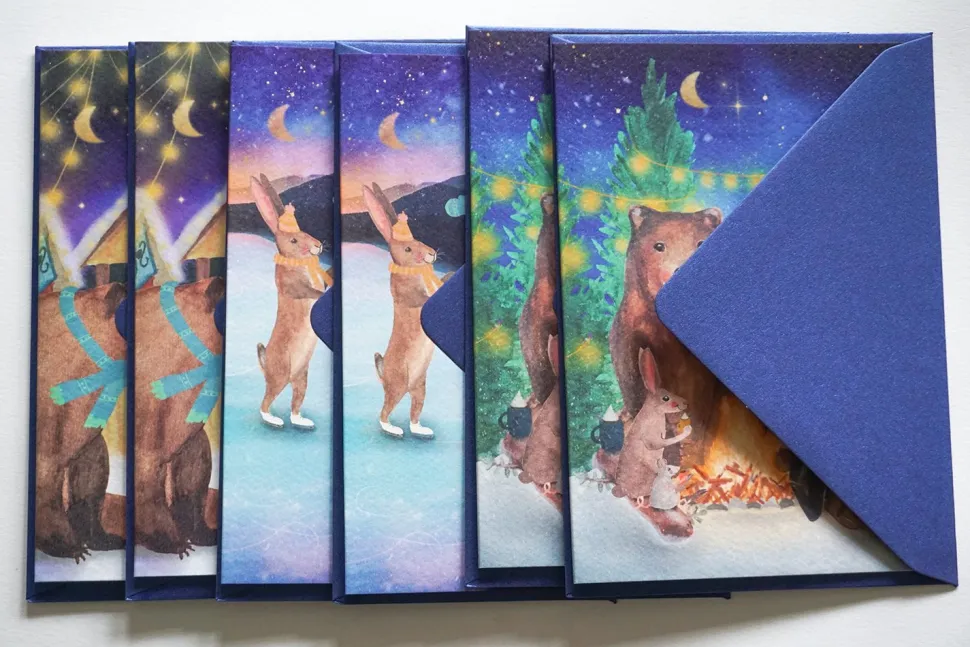 Lotte Drouen Kerstkaarten Set 5-delig