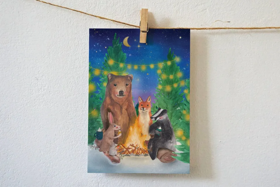 Lotte Drouen Wenskaart Chocomelk Drinken