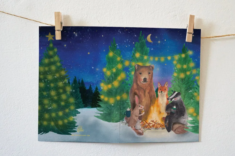 Lotte Drouen Wenskaart Chocomelk Drinken