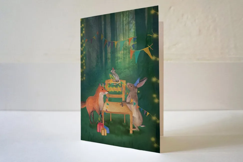 Lotte Drouen Wenskaart Stoel Versieren