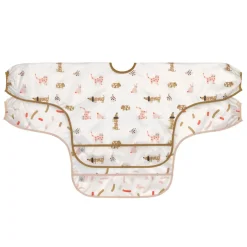 Lässig Babyslabbetje met Mouwen Little Mateys Spicy Orange