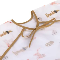 Lässig Babyslabbetje met Mouwen Little Mateys Spicy Orange