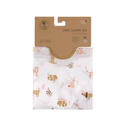 Lässig Babyslabbetje met Mouwen Little Mateys Spicy Orange