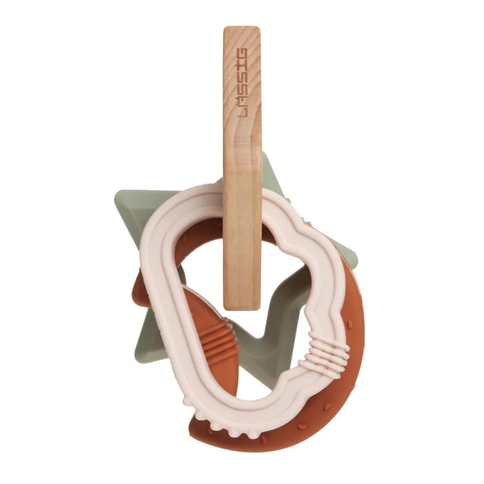 Lässig Bijtring Hout/Siliconen Little Universe