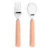 Lässig Kinderbestek Set Vork en Lepel Abrikoos