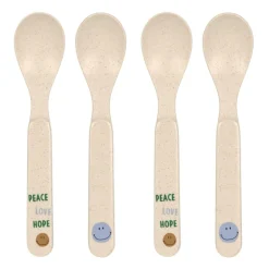 Lässig Kinderlepels Happy Rascals Smile Sky Blue Set 4-delig