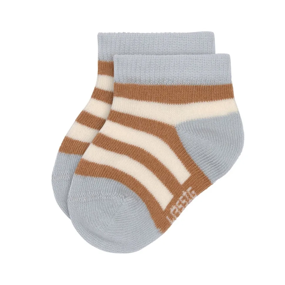 Lässig Sneaker Kindersokjes Light Blue Caramel Set 3-delig