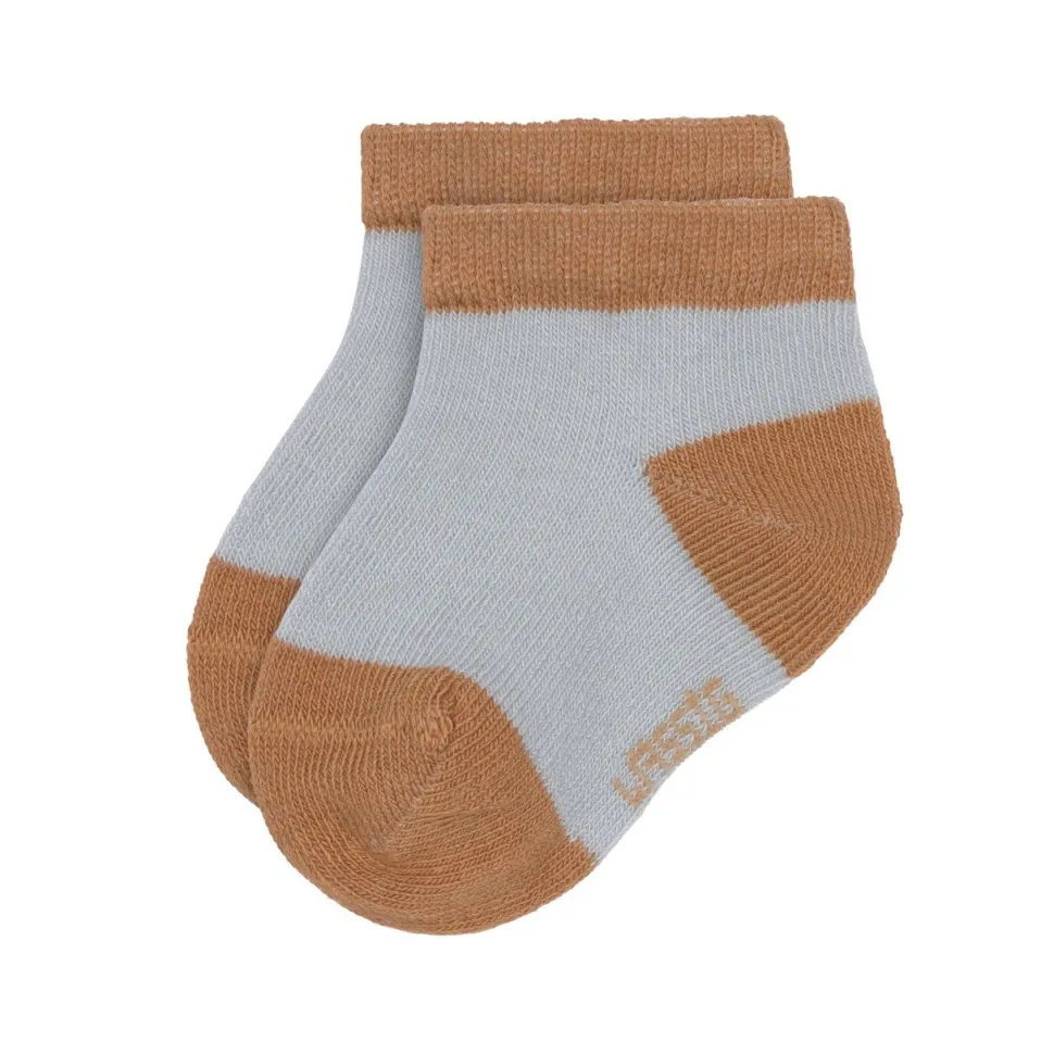 Lässig Sneaker Kindersokjes Light Blue Caramel Set 3-delig