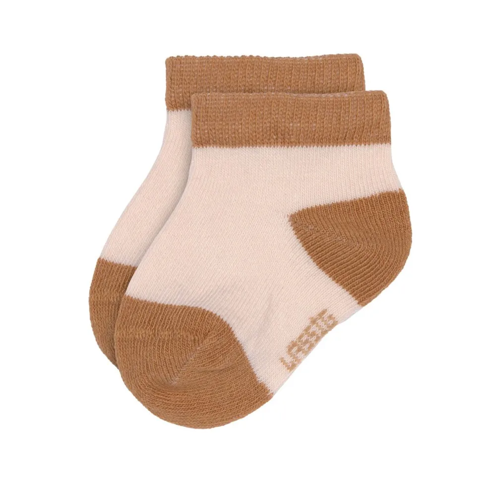 Lässig Sneaker Kindersokjes Powder Pink/Caramel Set 3-delig