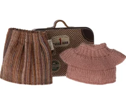 Maileg Kledingset Geruit in Koffer Grandma Mouse