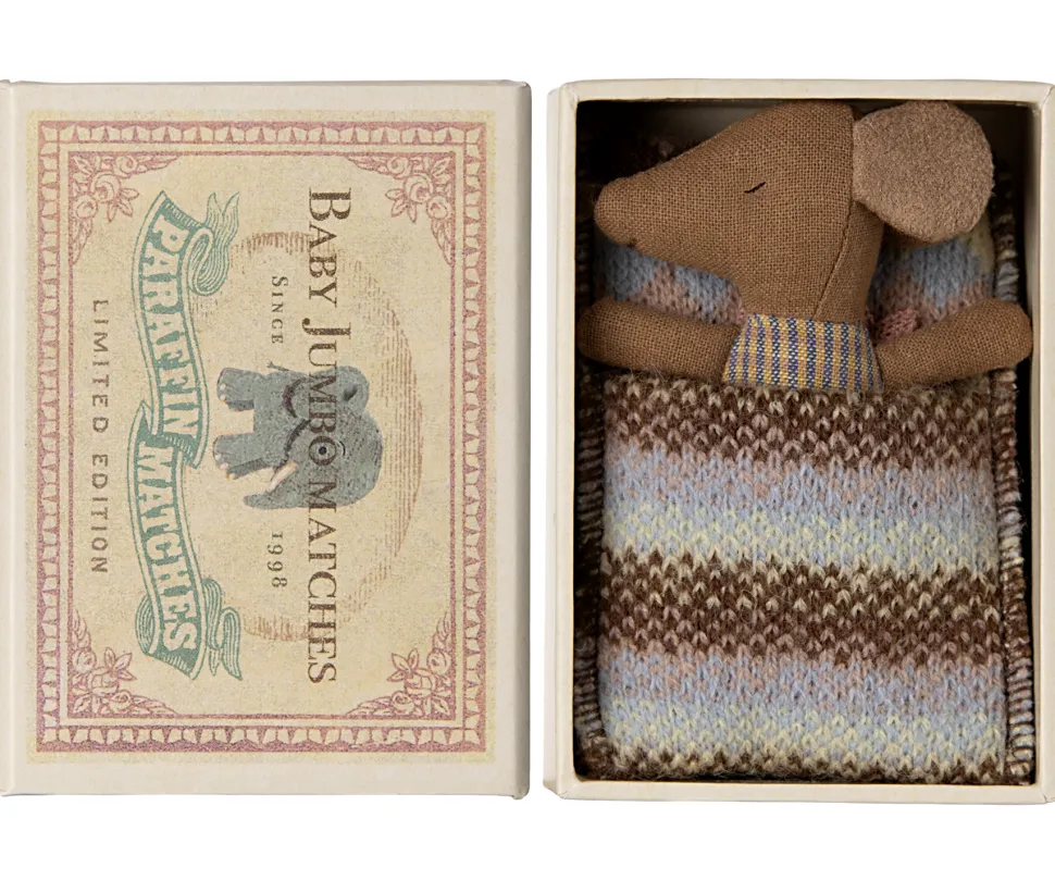 Maileg Knuffelmuis Baby Sleepy-Wakey Roze