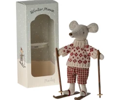 Maileg Knuffelmuis Winter met Skiset Mum 15cm