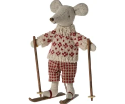 Maileg Knuffelmuis Winter met Skiset Mum 15cm
