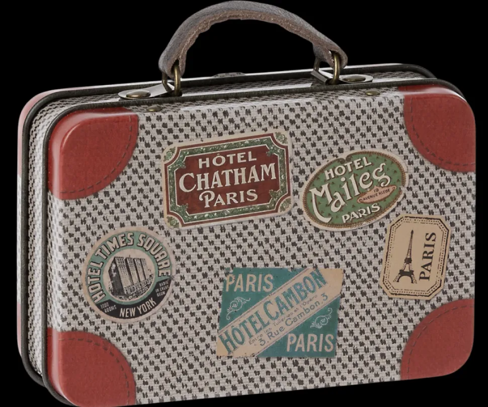 Maileg Koffertje Grey Travel Metaal 11cm